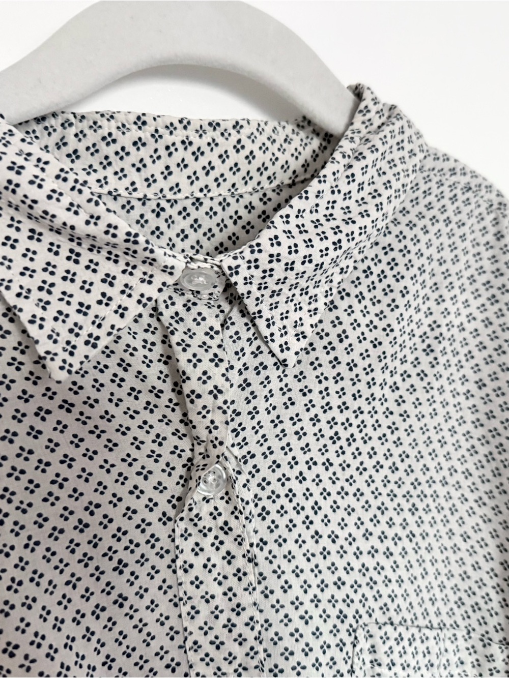 Steven Alan Reverse Seam Lightweight Patterned Button-Down Shirt